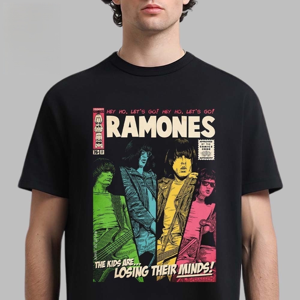 Ramones The Kids Are Losing Their Minds Hey Ho Lets Go Comic Cover Shirt